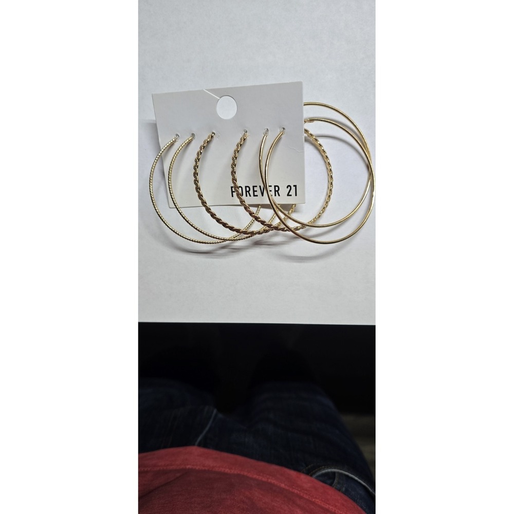 Set of 3 Forever 21 Earrings Hoops